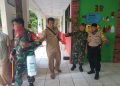 Tiga Pilar Kecamatan Batu Ceper Cegah Virus Corona (Covid 19) Penyemprotan Disinfektan Di lingkungan sekolah SD Batu jaya,